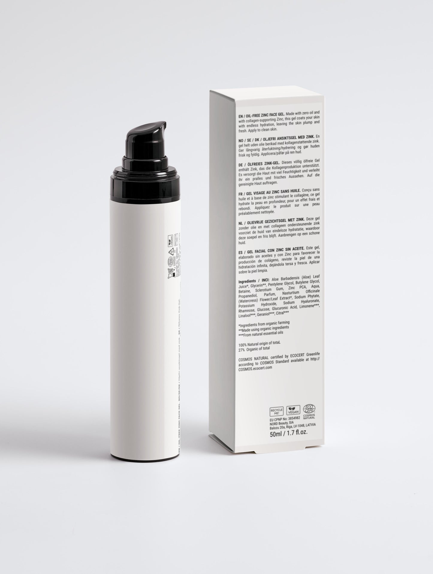 Natural. Oil-Free Zinc Face Gel
